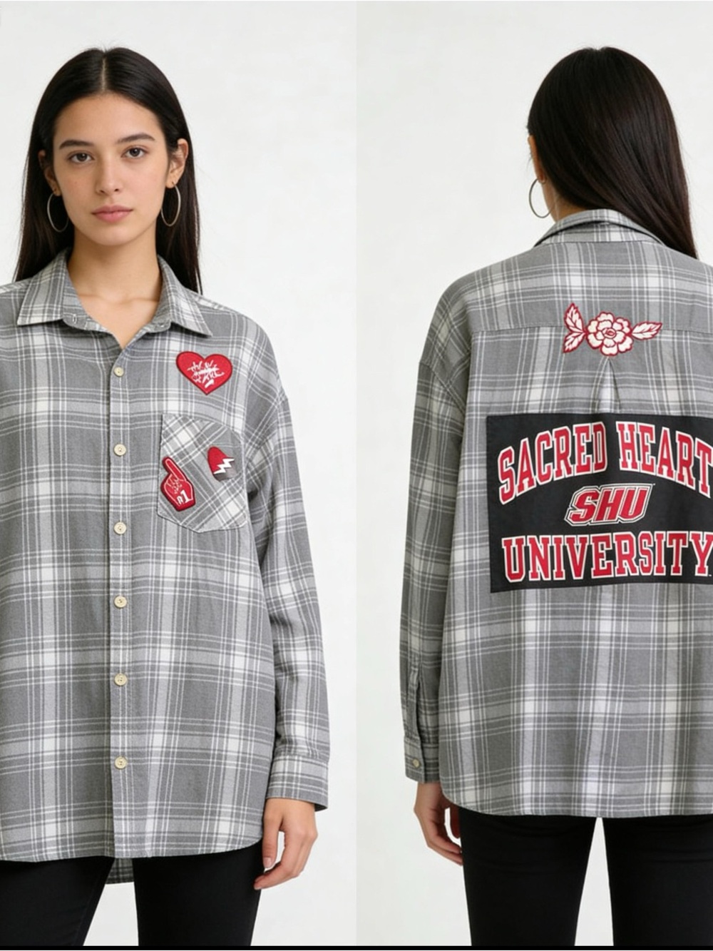 Sacred Heart University Flannel - Custom Made